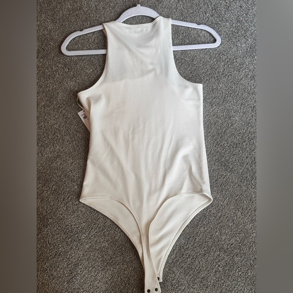 Abercrombie & Fitch Soft A&F Collection Bodysuit (Small, White/Ivory) - Picture 3 of 3